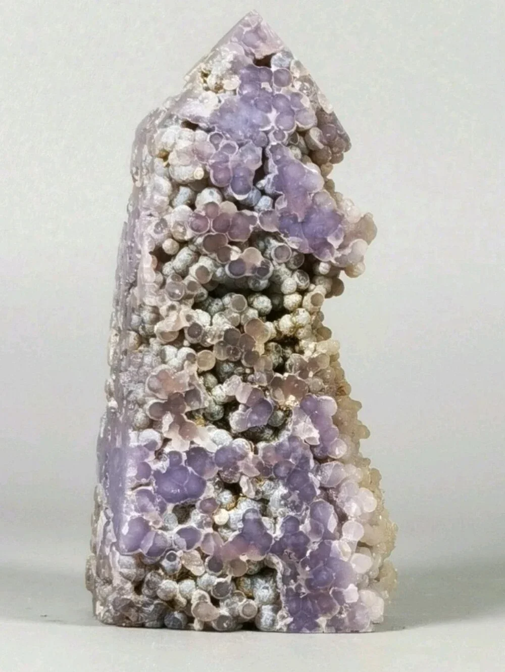 AAA Grade Botryoidal Grape Agate Chalcedony Tower Well Defined Purple Specimen